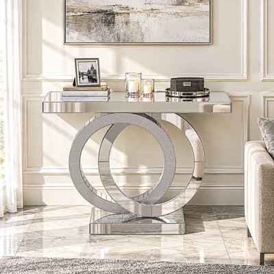 Console moderne en miroir glamour pour salon / foyer