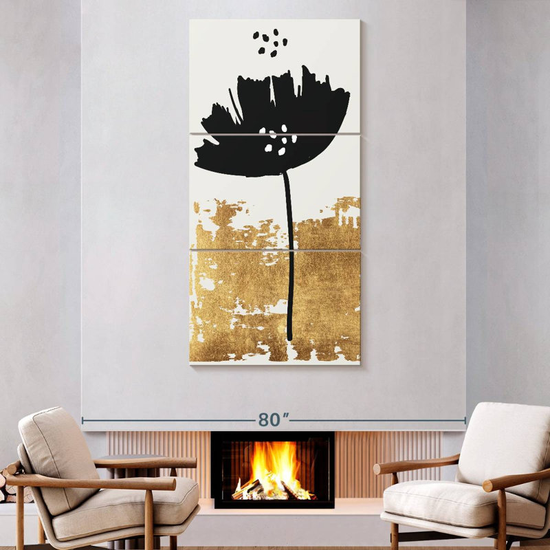 Black Poppy, 80" H x 39" W