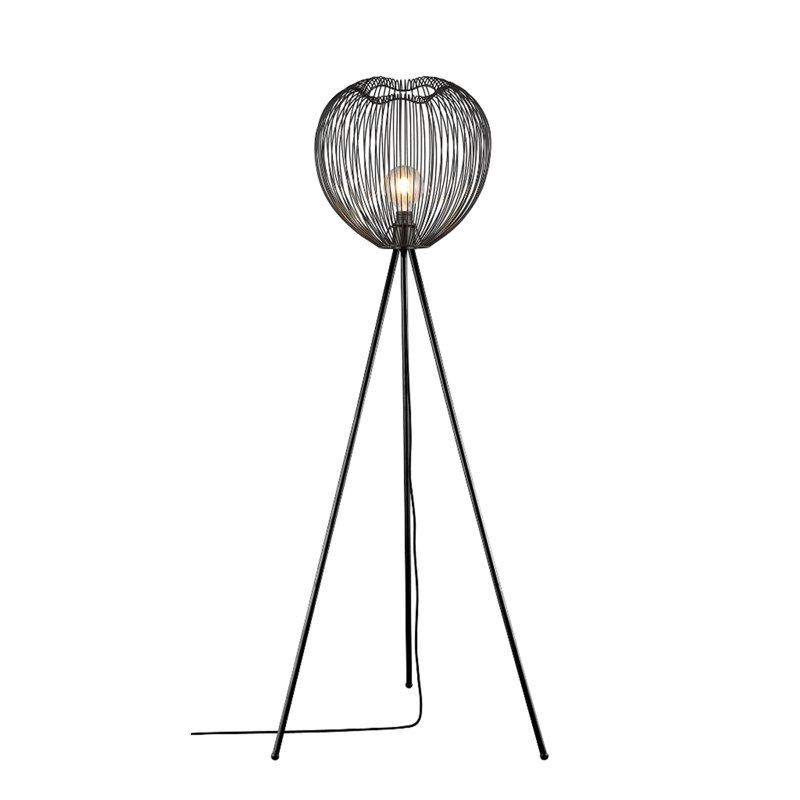 Marez 160cm Tripod Floor Lamp, Matt Black