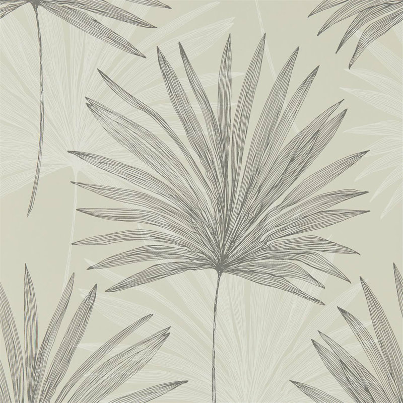 Mitende 10.05m x 52cm Wallpaper Roll, Pewter/Chalk