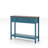 Farmhouse Style Console Table with 2 Drawer and Bottom Storage Shelf for Entryway, Rustic Side Table with Storage Drawer and Shelf for Living room, Hallway(Pagoda Blue)-2083540826