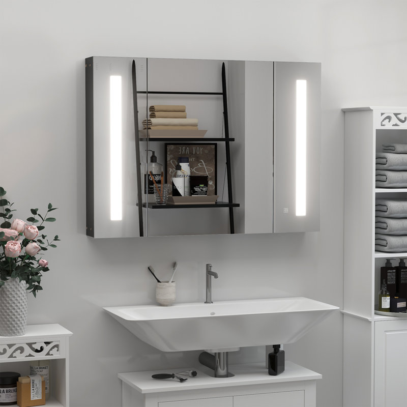 Armoire à pharmacie éclairée à DEL avec miroir Kleankin