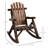 Outdoor Rocking Chair, Single Wooden Chair For Garden, Backyard, Patio, , With Reclining Function Patio Seat Backyard. Rustic Style, Deep , . Solid Fir Wood, 250 Lbs Capacity. Easy Maintenance. 26" W