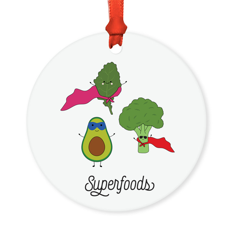 Ornement en forme de brocoli Funny Food pun