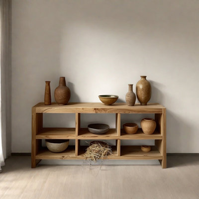 55.12" Solid Wood Console Table