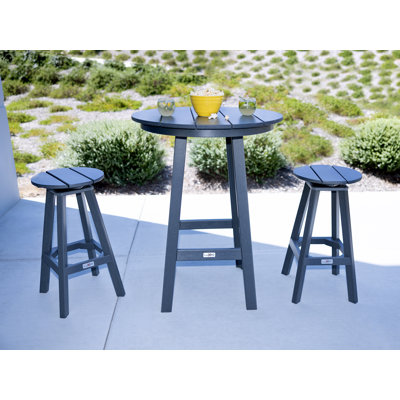 Mason-Cabo Round Counter Bar ( 3-Piece Set)