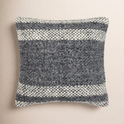 Serephine Striped Wool/Cotton Pillow Cover