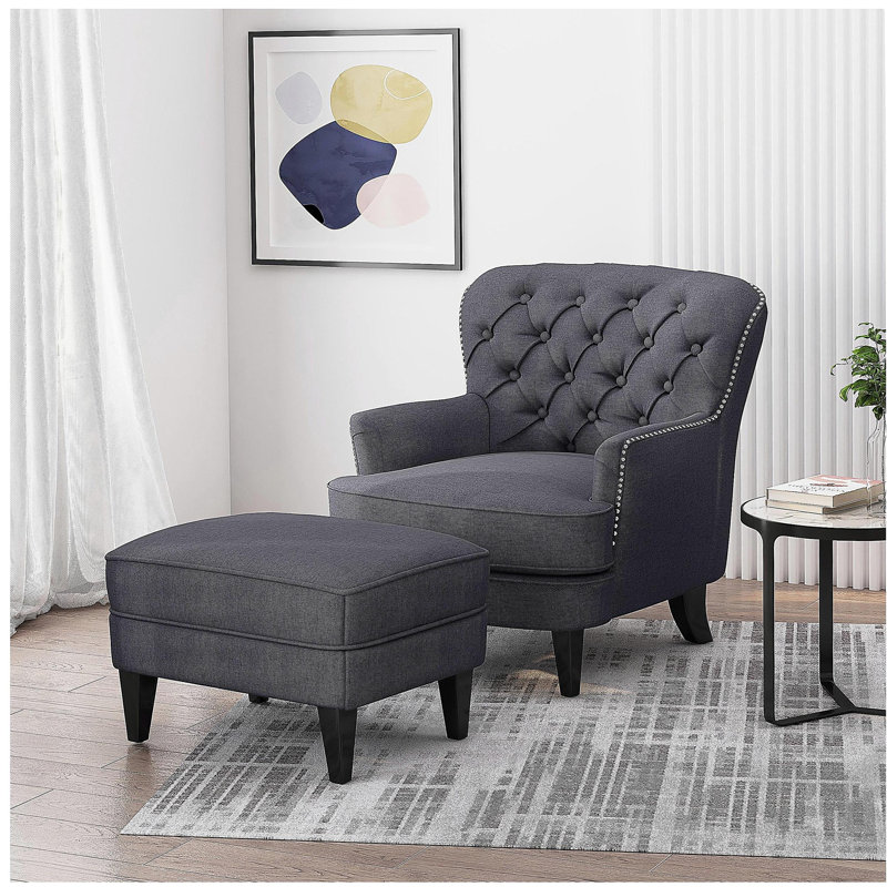 Fauteuil relaxant + repose-pieds