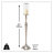 42.9'' H Metal Floor Candlestick