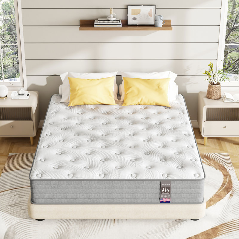 Westnedge 12" Medium Hybrid Gel Memory Foam Mattress in a Box，10-year warranty, Twin