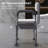 3-in-1 Shower Chair with Back & Arms, Bedside Commode & Raised Toilet Seat
