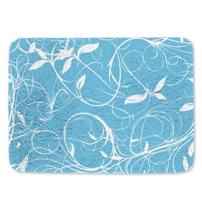 Tapis de bain en microfibre / microsuède Chrishanda, L 17 po x L 24 po