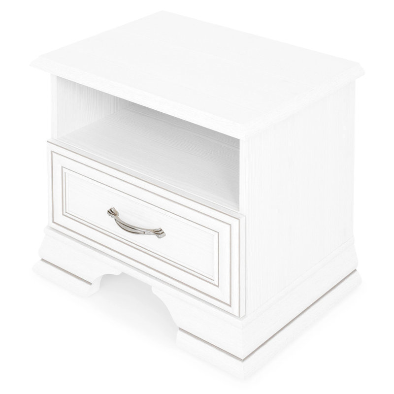 49cm W Manufactured Wood Bedside Table