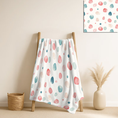 Pejble Air Pastel - douillette à pois, jeté doux moderne