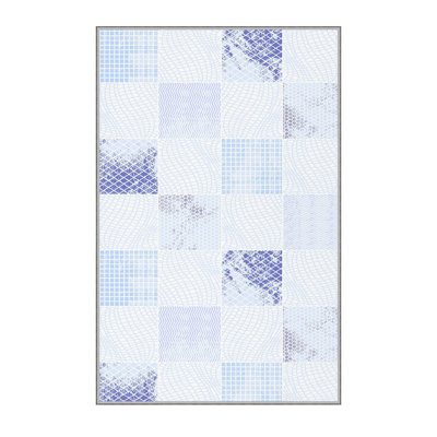 Tapis de couloir doux (2,6 x 4,9 pi), 100% polyester, hauteur de poils de 0,3 po | Antibactérien, antidérapant, 650 g / m² | Lavable à la machine, impression numérique 3D | Parfait pour le salon, le vestibule et la chambre à coucher