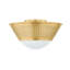 Elsmere Flush Mount in Aged Brass