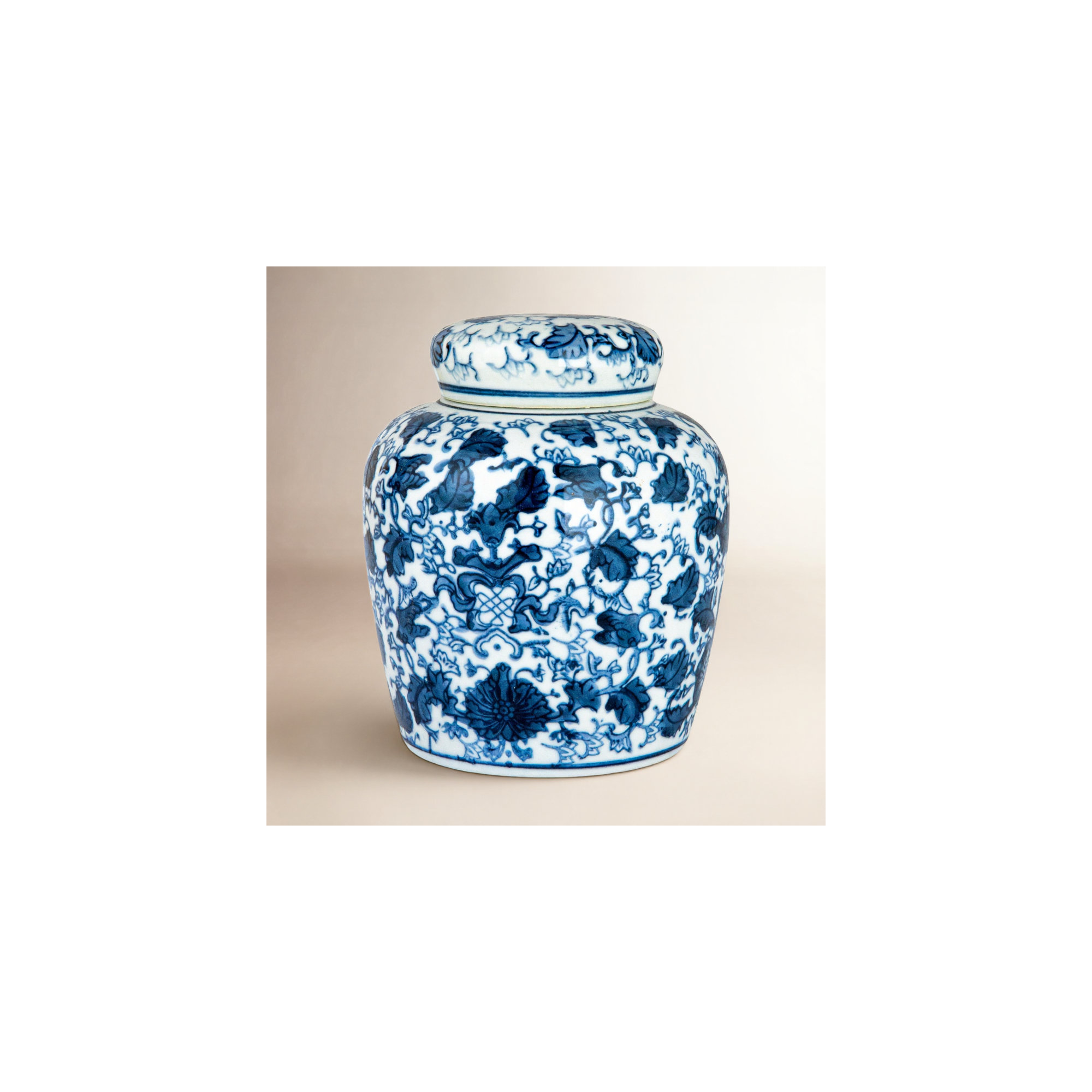 Chadwicks Ceramic Ginger Jar, 6.5'' H x 5.5'' W x 5.5'' D