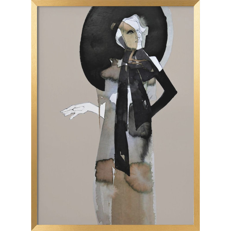 Classic Elegance "Striking a Pose" Framed Print Wall Art, 10" H x 8" W 