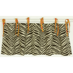 Sumba Cotton Animal Print Tailored Window Valance