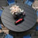 8 Person Patio Dining Set with 53" Round Metal Dining Table and 8 Stackable Textilene Chairs