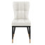 Chaise rembourrée moderne avec structure en métal-456032064