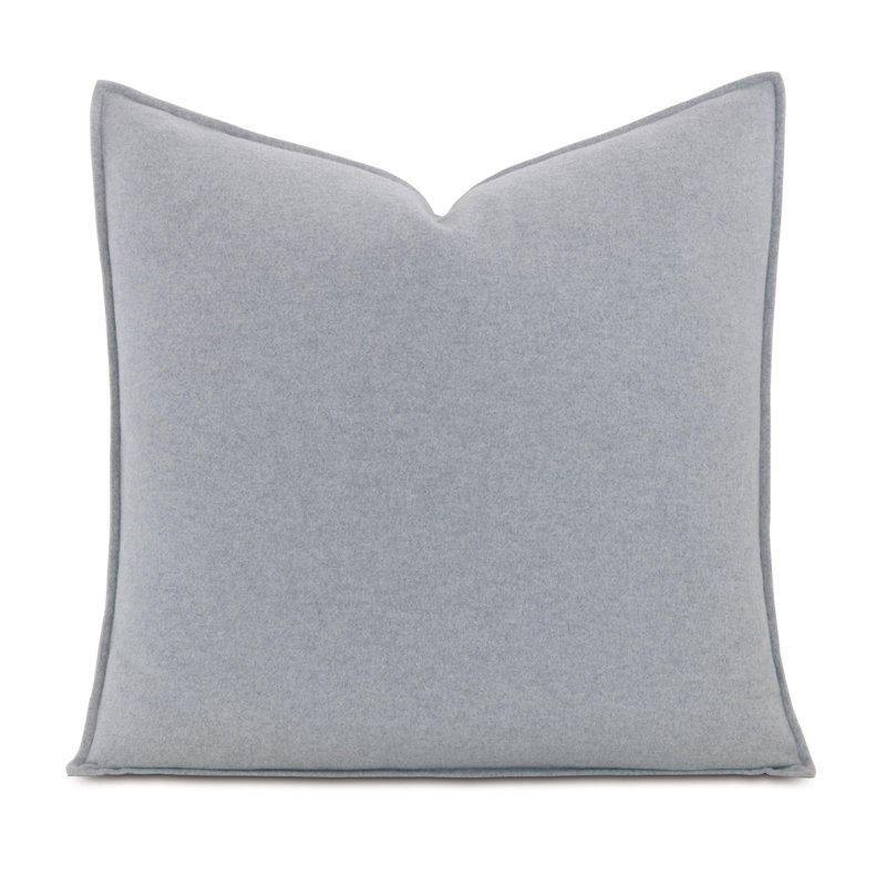 Brera 100% Cotton Pillow Sham, Euro , Gray