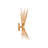 2 - Light Aged Gold Vintage Starburst Wall Sconce