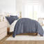 Ensemble de housse de couette en microfibre à motif ultra doux en losange bleu-105814064