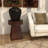 Mcelhaney Wood Side End Brown Accent Table with Block Style Base