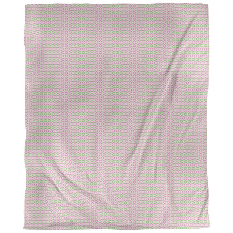 Housse de couette Katelyn Elizabeth, Housse de couette pour lit simple, Microfibre, Rose clair / vert clair