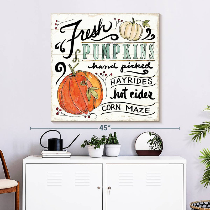 Khylige Harvest Times IV Wall Sign, 33" H x 33" W