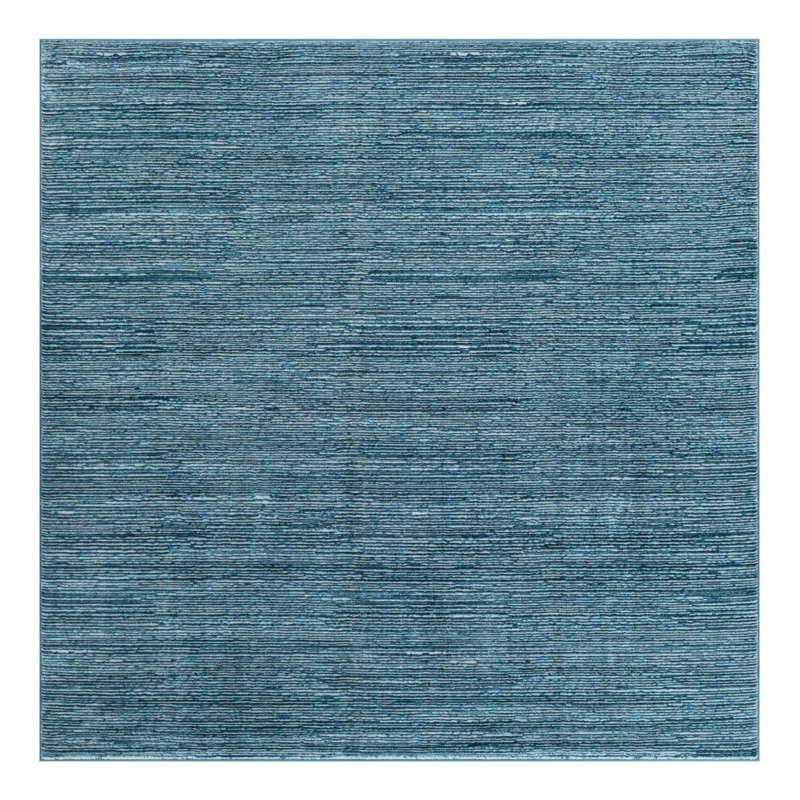 Striped Indoor / Outdoor Rug, Square 7'10"