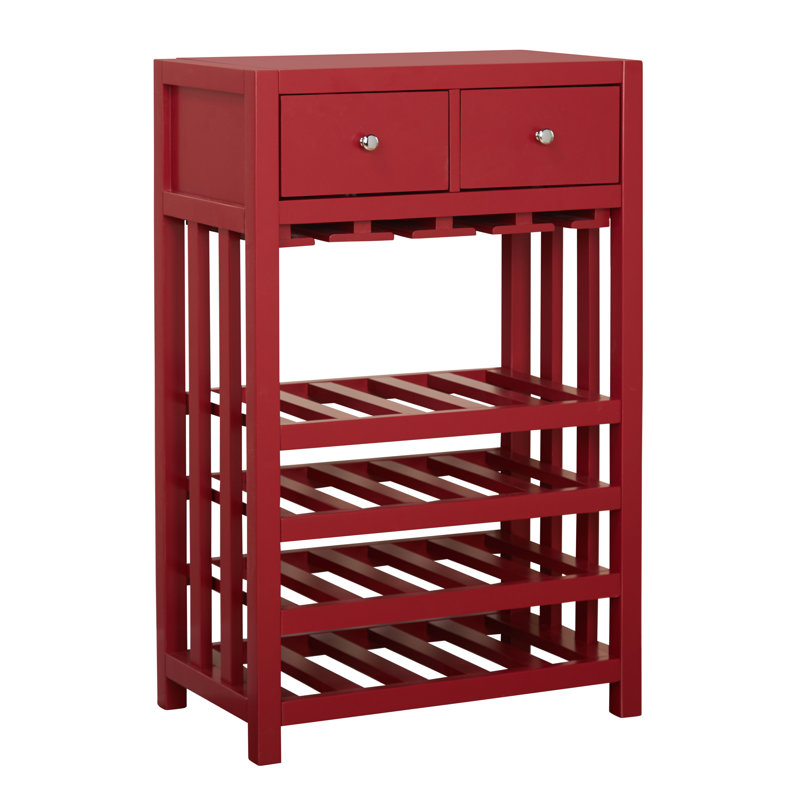 Debrango 23 " L Bar Cabinet, Red