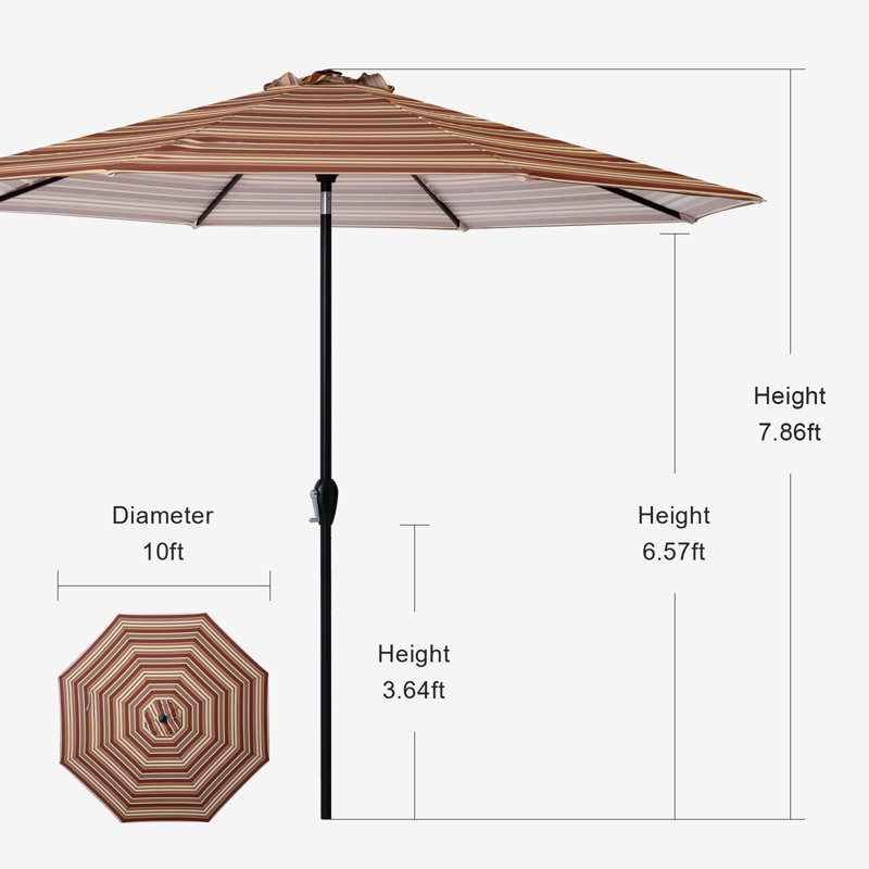 Parasol de marché 10'