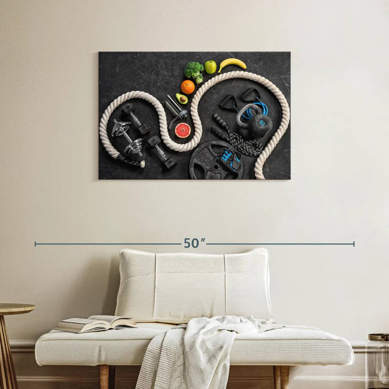 Sireci Healthy Diet And Exercise, 24" H x 36" W