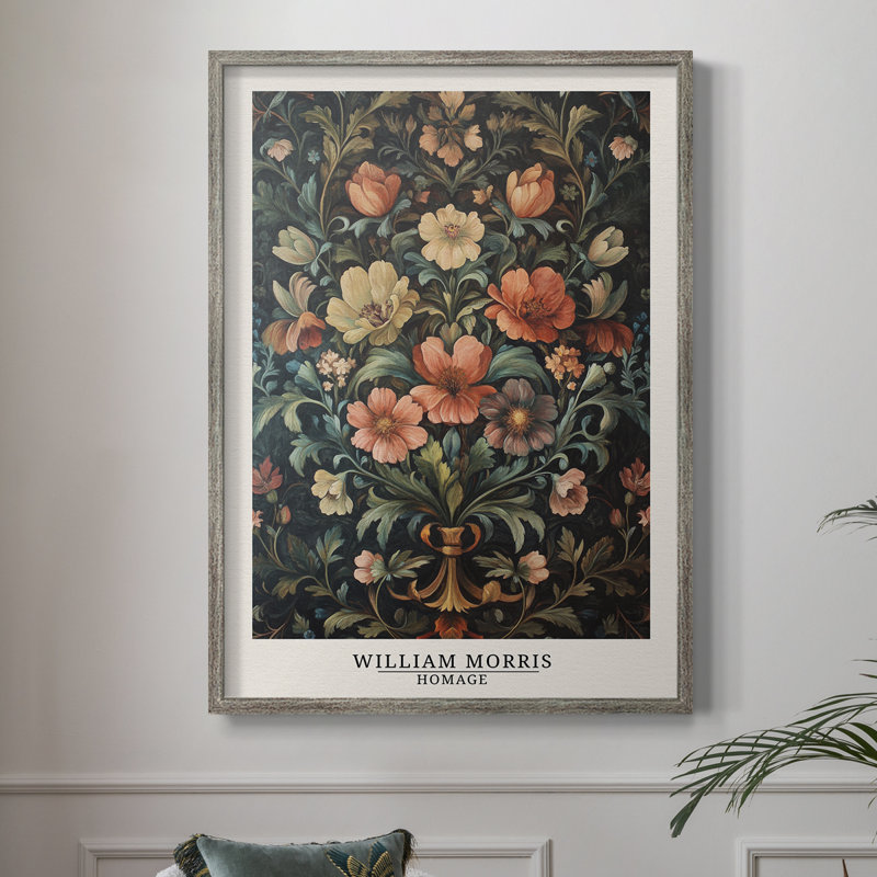 WM MORRIS Series X Framed Print - Solid Wood, 21" H x 17" W