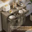 Armoire de cuisine, buffet de ferme avec rangement, café avec tiroirs et portes-1004087691