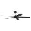 Ventilateur de plafond noir mat intérieur / extérieur 52 po avec DEL intégrée 3000K avec télécommande Cory-529630452-529630455