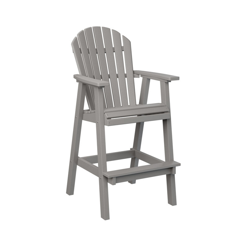 Chaise d'extérieur à dossier Comfo, 30", Gris clair