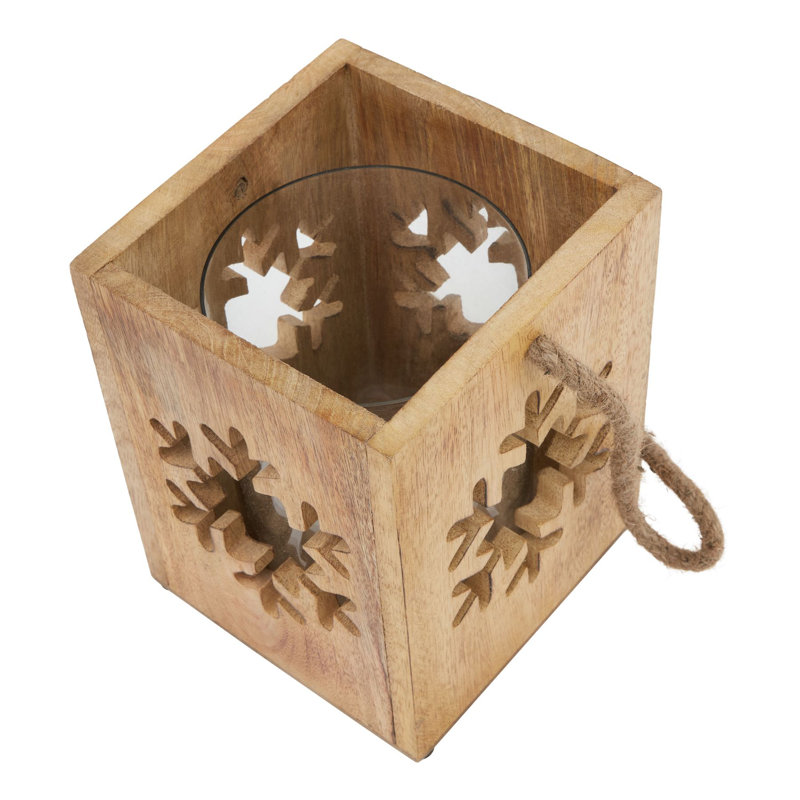 Andrian Glass Candle Accessories, 19cm H x 16cm W x 16cm D