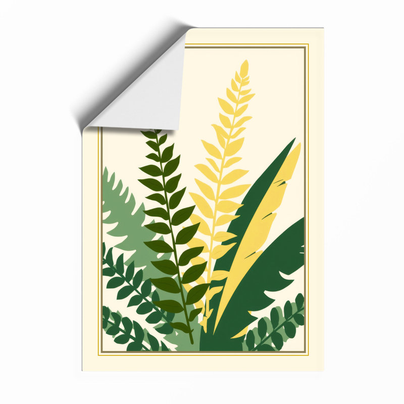 Fern Fronds Study Botanical - Framed Print, Unframed, A1 - 84.1 x 59.4 cm
