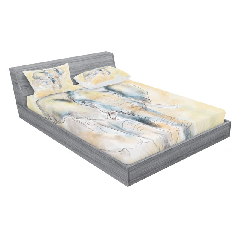 Microfiber Sheet Set, Queen Sheet Set with Fitted Sheet