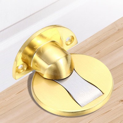Magnetic door stopper Magnetic Door Stopper Floor Mount Magnet Door Stop - Invisible Magnetic Door Stop, Magnet Door Stop Wall Support Open Door Stop, No Drilling Required, For Home