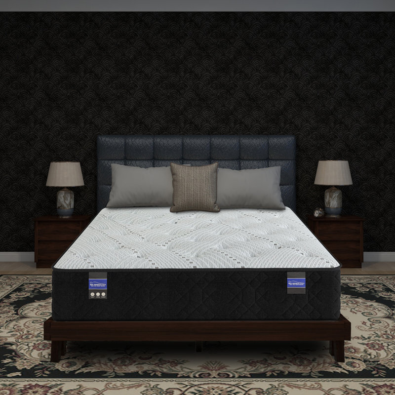 Rhannon 13" Medium Hybrid Mattress with Cooling Gel & Encased Coils, Made in USA, Twin XL