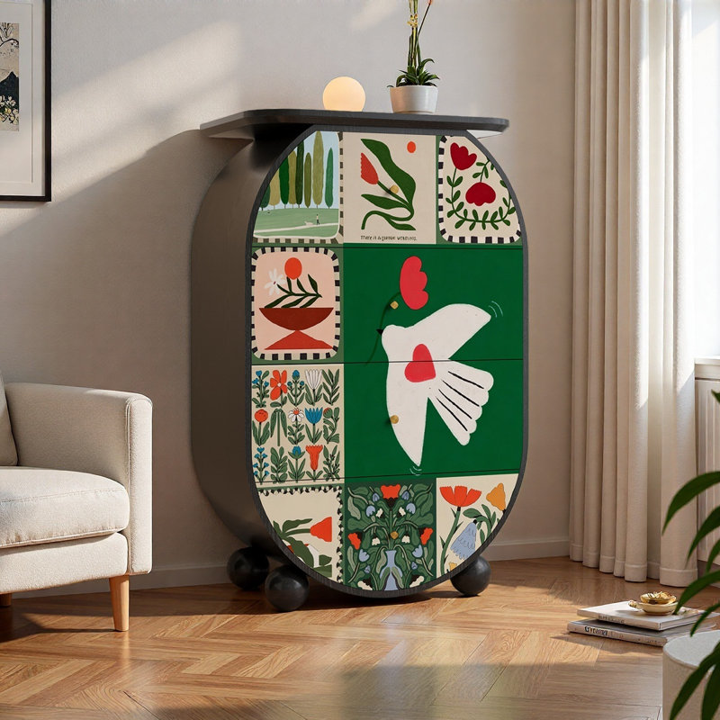 Armoire de rangement 4 tiroirs French