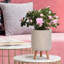 Plaited Style Cylinder Round Planter with Feet-2146352486-2146352481