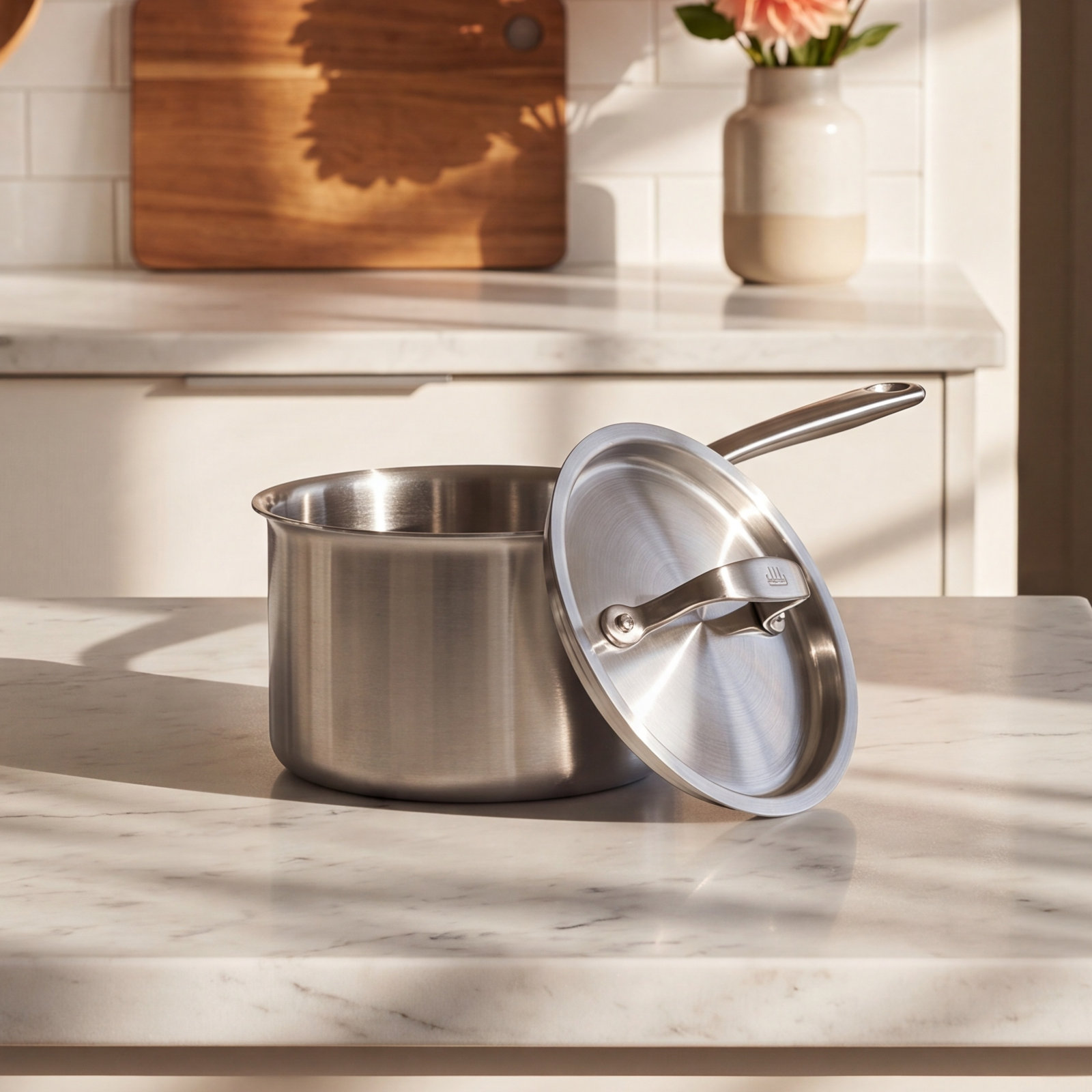 2qt Stainless Steel Saucepan with Lid