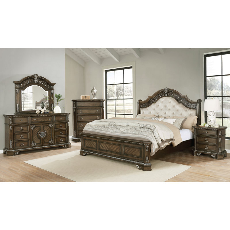 DRESSER AND MIRROR