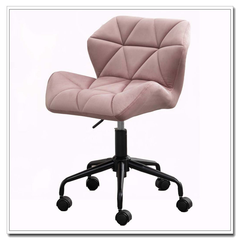 Eldon Diamond Tufted Adjustable Swivel Office Chair,Mauve, Mauve