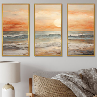 Plemmons - Coastal Sunset Canvas Art Set